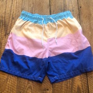 Boardies striped swim trunks Large